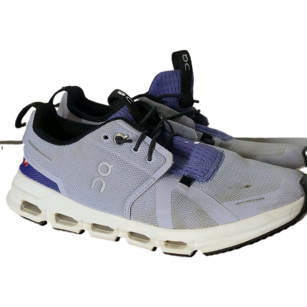 On Cloud Shoes Youth 4 Lace Up Low Top Running Athletic Sneakers Gray Casual